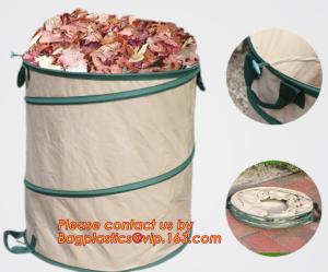 China heavy duty foldable pop up garden waste leaf bag,Durable Garden Pop Up Bag Garden Leaf Bag Pop Up Garden Bag,garden supp wholesale