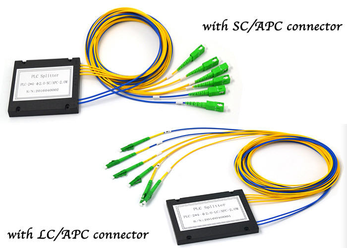 Optical Fiber Splitter 2X8 / Fiber Optic Splitter Loss Fiber To The Home Type