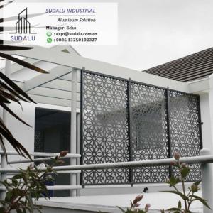 China SUDALU Foshan Metal Decorative Exterior Partition Wall Panel Perforated Aluminum Panel for Garden wholesale