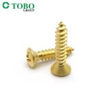 Iso1483 Din7973 Stainless Steel Brass Slotted Oval Head Self Tapping Screw