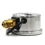 Bottom Mount Linear Pressure Gauge 50mm Polycarbonate 400 Bar Pressure Gauge