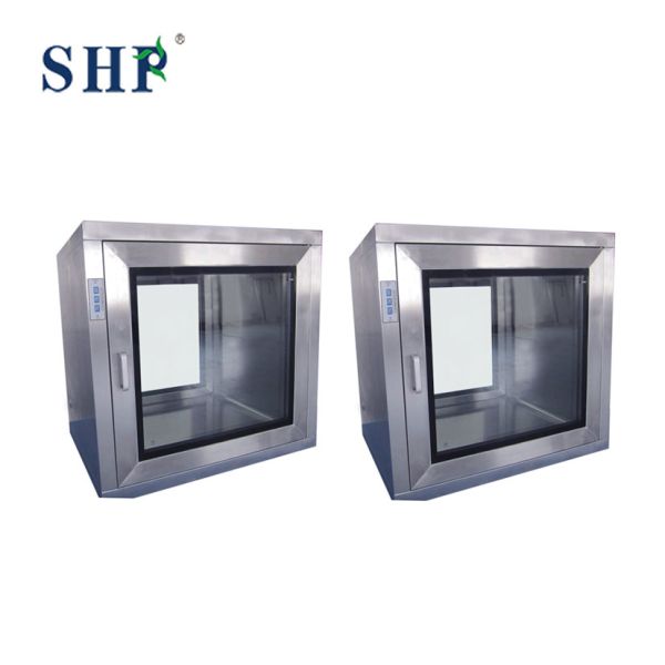 Electronic Interlocking Uv Stainless Steel Pass Boxes Static And Dynamic Customized Size
