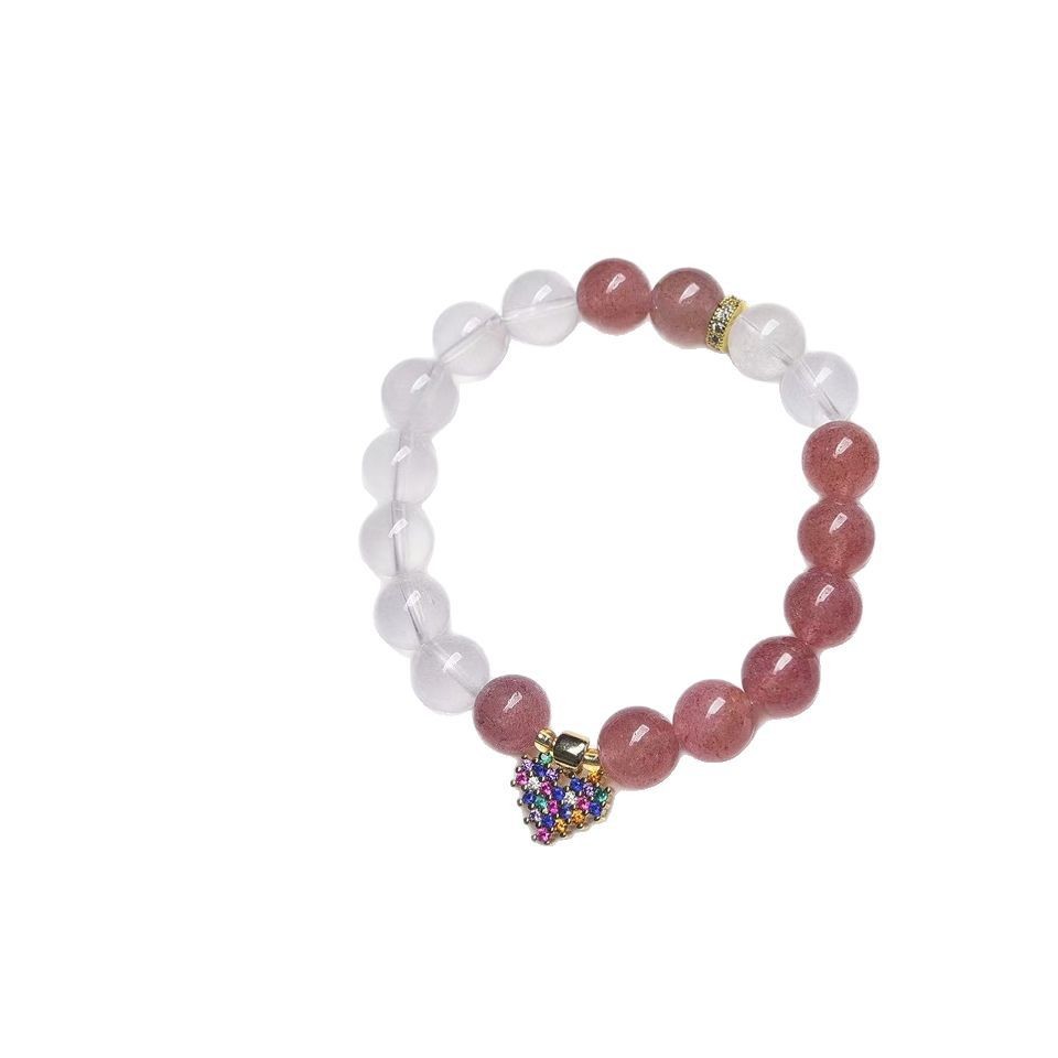 Agate Ametrine Gemstone Moonstone Stone Beads Jewelry Energy Crystal Beaded Bracelets 7 Chakra Bracelet Wholesale Agate Hand String Amethyst Hand