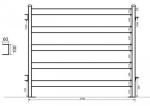 Australia Standard Oval Tube 2100 X1800 Galvanized Cattle / Horse Yard Farm Gate