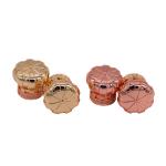 Electroplate Die Casting Bottle 42x31mm Zamak Perfume Caps