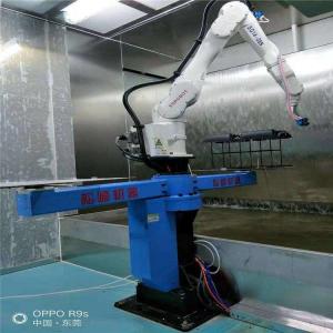 China Car Interior Parts 1500mm Robot Painting Machine 6 Axis With Spray Booth wholesale