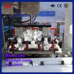 10KW AC380V jars cream Filling And Sealing Machine 50 Bottles / Minute