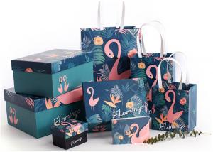 China Cartoon Flamingo Custom Printed Gift Boxes For Family / Advertising Promotion wholesale