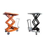 800kg Manual Hydraulic Scissor Lift Double Scissor Max Height 1410mm