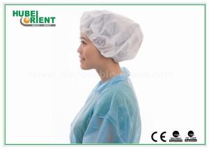 China Customerized Surgical Nonwoven Bouffant Scrub Hats For Hygienic / Clinics , FDA Standard wholesale