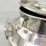 SS304 40 Litre Stainless Steel Milk Can Silver Colour For Transport