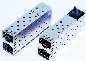 China CONN SFP CAGE 2X1 PRESS FIT LP21F001 Receptacle with Cage , Ganged 40Pos wholesale