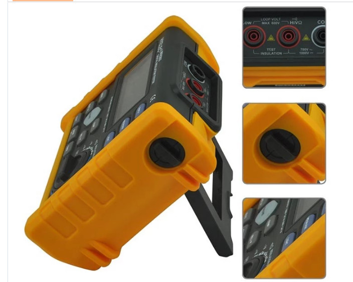 High Precision Digital Insulation Resistance Tester 1000 Volt And 10GOhm Detection