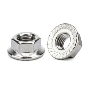 China Din 6923 Grade 8 Stainless Steel M8 Flange All Metal Self Locking Nut wholesale