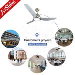 OEM 52 Inch 220v Dimmable LED Plastic Ceiling Fan Custom Logo
