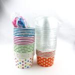 20 Oz 16 Oz 8 OZ Disposable Paper Soup Bowls For Ice Cream Salad Dessert