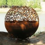 Garden Portable 3mm Thickness Steel Fire Pits Wood/Gas Fuel Type Corten Steel