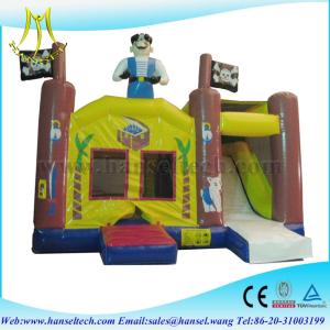 China Hansel popular pirate ship bouncy castle for commercial use wholesale