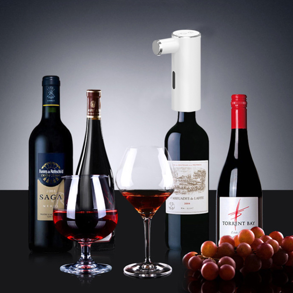 5V Electric Wine Dispenser With 500mah Battery ABS Silicone 304 Stainless Steel Wine Pump