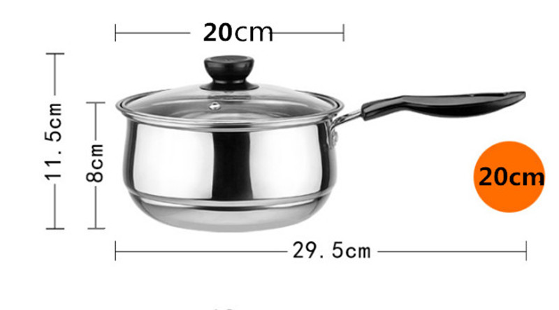 High Quality Stainless Steel Sauce Pan Milk Pot Soup & Stock Pots Set With Steamers