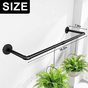 China Easily Assembled Hanging Plant Holder for Home Decor Indoor Outdoor Herb Garden Black wholesale