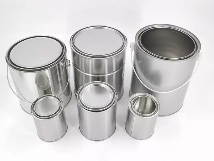 Black 50kg Metal Tin Bucket With Ring Lock Customized Color Printing