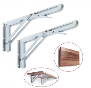 China Wall Mounted Metal Shelf Brackets with Welding Process and Protective Coating on sale