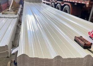 China Good Weather Resistance Plastic Pvc Roof Tiles 930mm Width Trapezoidal Shape wholesale