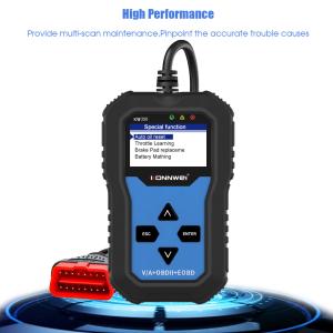 China Full System ABS OBD2 Car Diagnostic Scanner Konnwei KW350 for VW Seat Skoda Audi wholesale