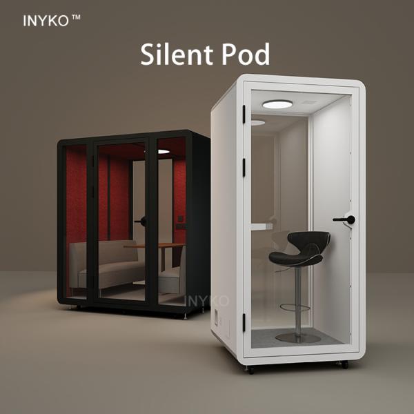 Modular Soundproof Booth with High Soundproofing Level and Modern Sleek Design for Office Pod