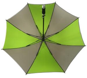 China Sleek Black Straight Handle Pongee Golf Umbrella wholesale