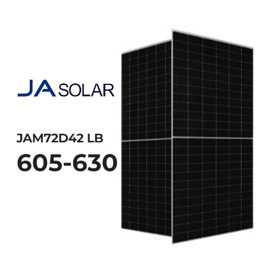 605W 615W 625W JA N Type Bifacial Solar Panel Dual Glass Solar Panel 182mmx182mm