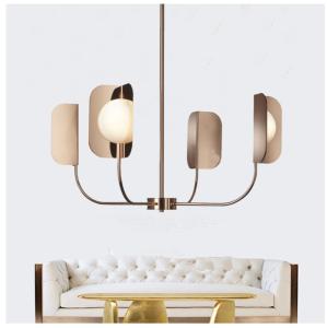 China Nordic rose chandelier Metal G9 Led Living Room Plate Shiny Bedroom LEAF Chandelier(WH-MI-344) wholesale