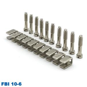 China UK5N UKK5 UK2.5B Din Rail Terminal Blocks Accessories Center Jumper 10 Pole FBI 10-6 on sale