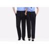 Buy cheap Women / Men Black Security Uniform Pants Wrapped Cuffs With Rubberized Waistband from wholesalers