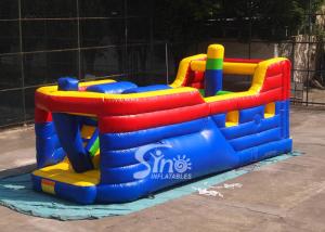 China Kids Commercial Pirate Ship Inflatable Obstacle Course For Outdoor And Indoor Interactive Fun wholesale