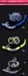 blue Super cheap Rubber mask diving mirror snorkeling equipment Diving mirror