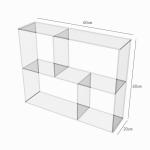 Modern Wall Mounted Acrylic Display , Home Office Decor Acrylic Wall Display