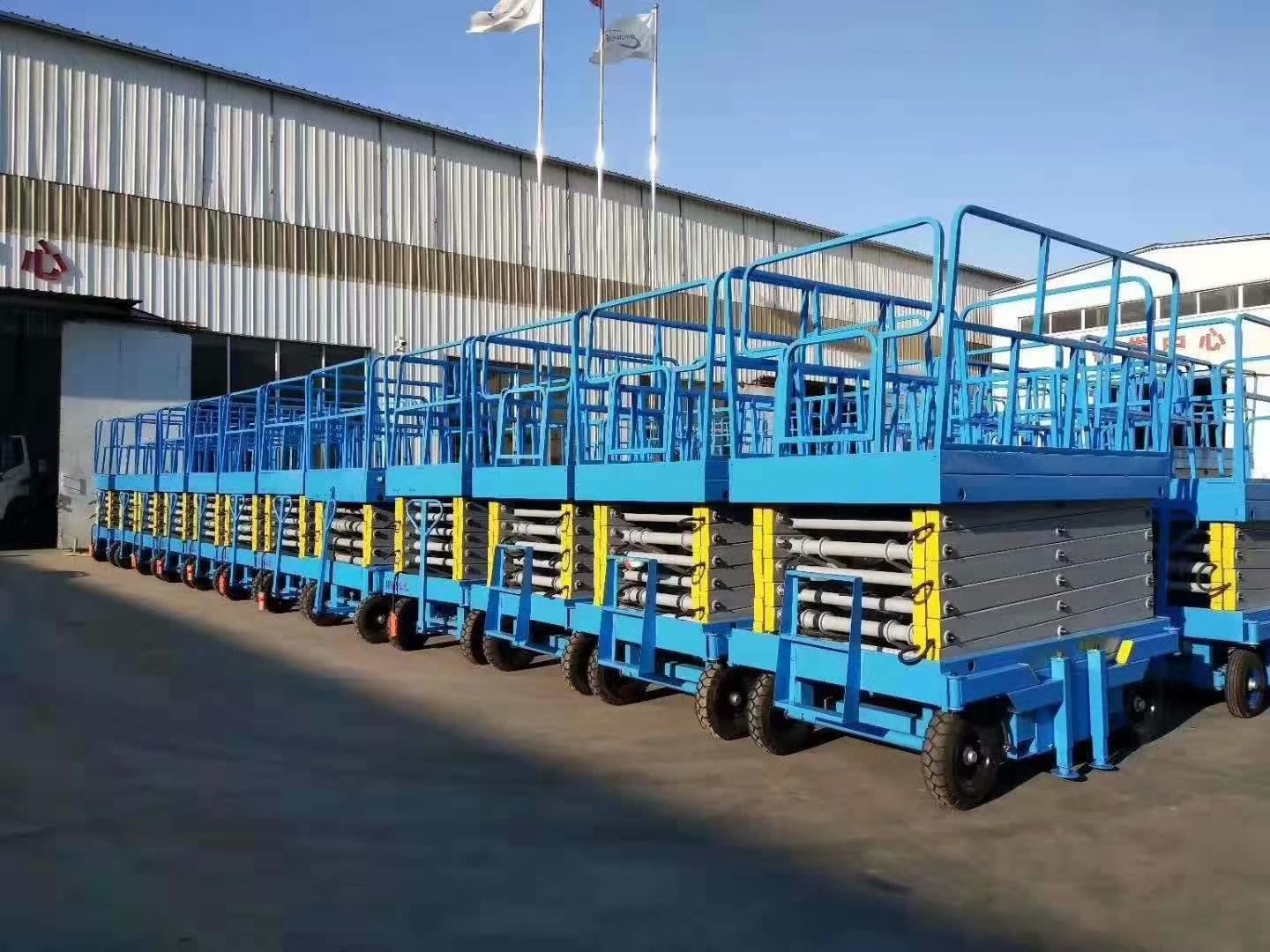 300kgs 12m Suspended Platform Upright Scissor Lifts For Aerial Work