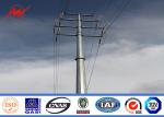 69kv Hot Dip Galvanized Steel Transmission Poles For Electricity Distribution