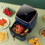 Electric Deep Fryer Hot Air Fryer 6L Smart Touch Screen Custom Oil Free App