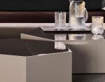 Hexagon 0.8m Marble Top Coffee Table Modern 0.6m Living Room