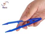 Blue Plastic Disposable Tweezers 15.5cm Periodontal Tool
