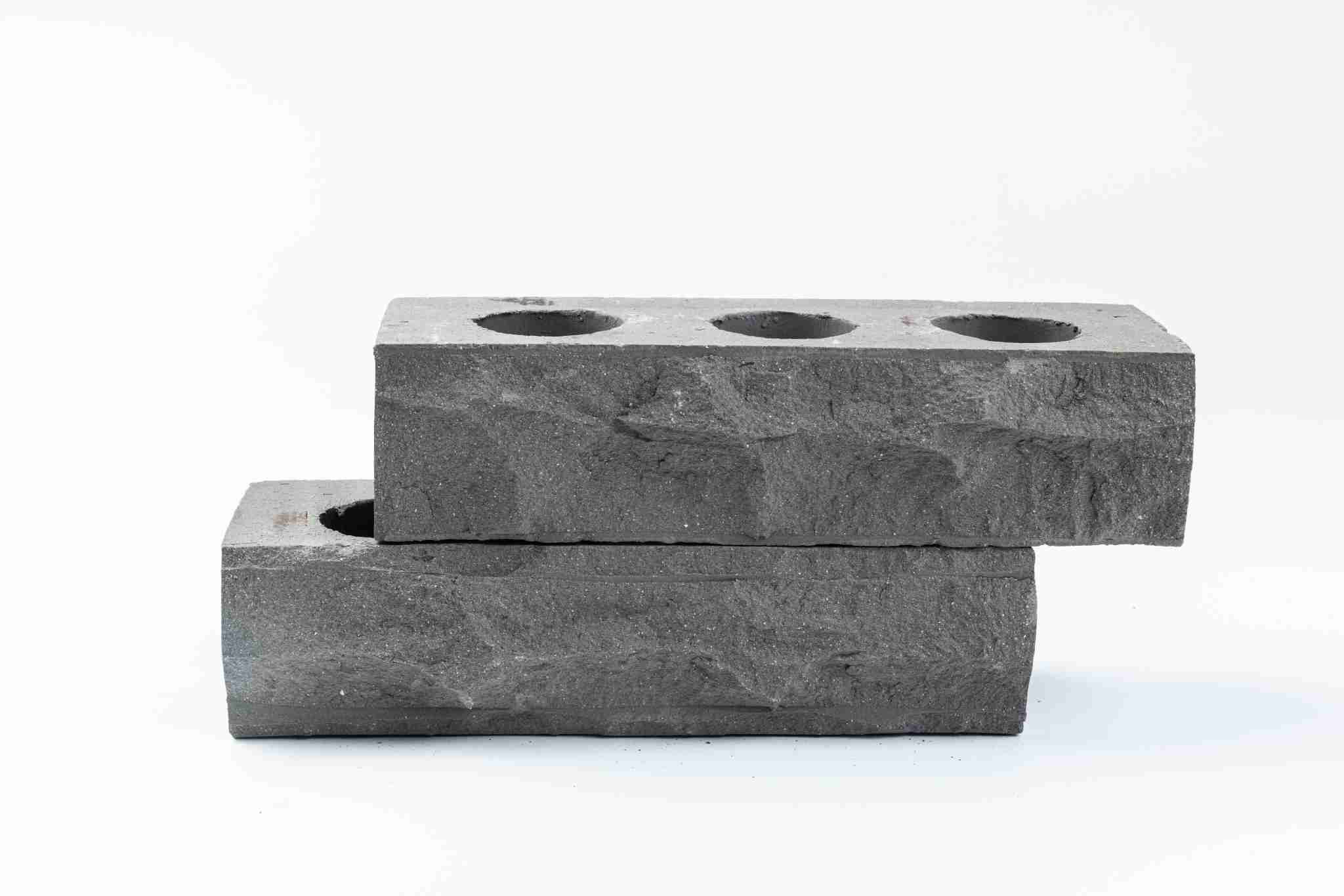 3Holes grey brick for building projects