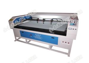 China Punching Shoes Laser Engraving Machine , Three Heads Laser Cutting Machine For Shoes wholesale