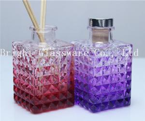 China luxury design empty reed aroma diffuser glass bottle wholesale