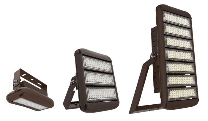 120- 1200W Outdoor LED Flood Lights Ultra Bright 165LPW 192000Lm Aluminum Alloy