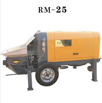 30kw XDEM Concrete Delivery Pump 10-30mm 25 Cubic Meters Drag Pump