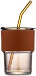 13oz/400ml Tumbler Water Glass, Cups with Straw and Lid Sealed Carry on for