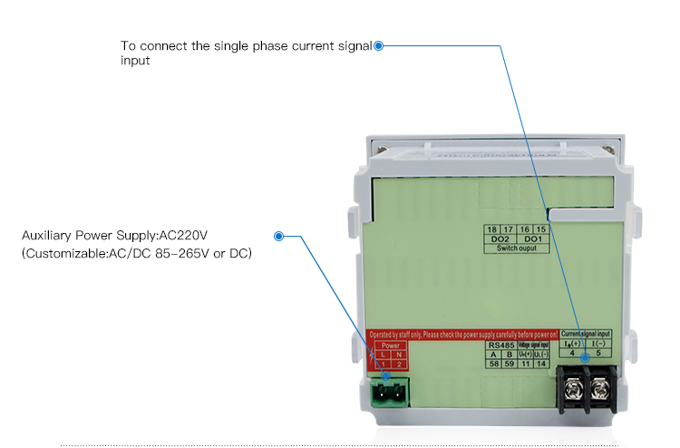 Factory bottom price RH-DA21 ampere meter Single Phase Digital Analog Ampermeter